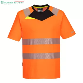 DX4 Hi-Vis póló S/S - Narancs/Fekete