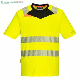 DX4 Hi-Vis póló S/S - Sárga/Fekete
