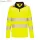 DX4 Hi-Vis cipzáras póló L/S - Sárga/Fekete