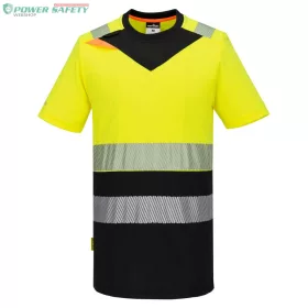 DX4 Hi-Vis Class 1 póló S/S - Sárga/Fekete