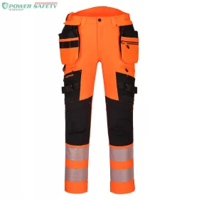   DX4 Hi-Vis nadrág lezippzározható lengőzsebbel - Narancs/Fekete