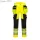 DX4 Hi-Vis nadrág lezippzározható lengőzsebbel - Sárga/Fekete