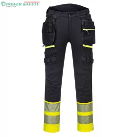   DX4 Hi-Vis levehető holster zsebes Class 1 nadrág - Sárga/Fekete