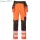 DX4 Hi-Vis nadrág lezippzározható lengőzsebbel - Narancs/Fekete