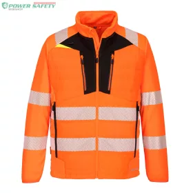 DX4 Hi-Vis Hybrid Baffle kabát - Narancs/Fekete