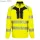 DX4 Hi-Vis kapucnis cipzáras pulóver - Sárga/Fekete