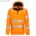 DX4 Hi-Vis 1/4 zippzáras kapucnis pulóver - Narancs/Fekete