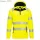 DX4 Hi-Vis 1/4 zippzáras kapucnis pulóver - Sárga/Fekete