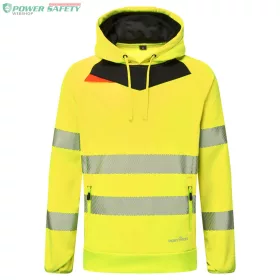 DX4 Hi-Vis kapucnis pulóver - Sárga/Fekete