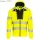 DX4 Hi-Vis cipzáras kapucnis pulóver - Sárga/Fekete