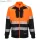 DX4 Hi-Vis 1. osztályú tölcsér nyakú cipzáras pulóver - Narancs/Fekete