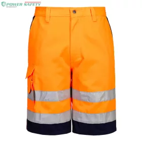 Hi-Vis rövidnadrág - Narancs/Navy