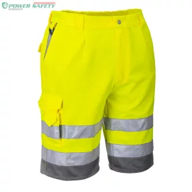 Hi-Vis rövidnadrág - Sárga/Szürke