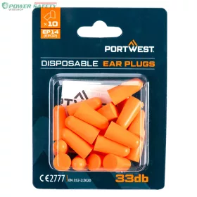 PU hab füldugó (200 pár) - Narancs
