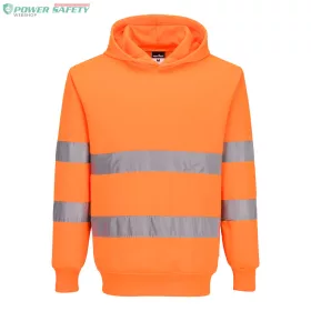 ES1 Essential Hi-Vis kapucnis pulóver - Narancs