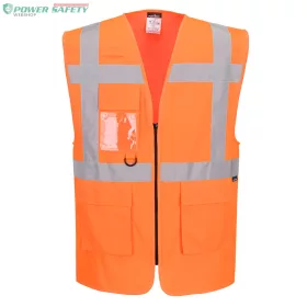 ES1 Essential Hi-Vis Executive mellény - Narancs