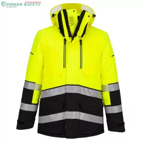 EV4 Hi-Vis Expedition Parka télikabát - Sárga/Fekete