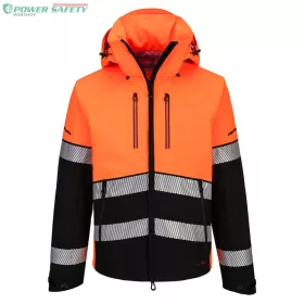 EV4 Hi-Vis Shell kabát (3L) - Narancs/Fekete