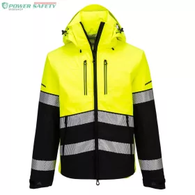 EV4 Hi-Vis Shell kabát (3L) - Sárga/Fekete
