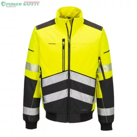 EV4 Hi-Vis Softshell Bomber (3L) - Sárga/Fekete