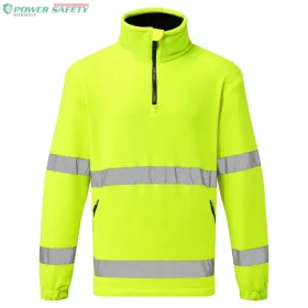 Hi-Vis 1/2 Zip polár - Sárga