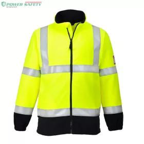 FR lángálló antisztatikus Hi-Vis polár pulóver - Sárga