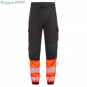   PW3 Modaflame HVO Class 1 FR lángálló jogger nadrág - Fekete/Narancs