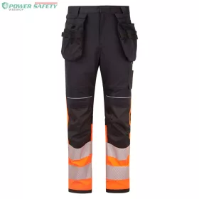   PW3 Modaflame Work HVO Class 1 FR lengőzsebes nadrág - Narancs/Fekete