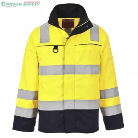 HiVis Multi-Norm kabát - Sárga/Navy