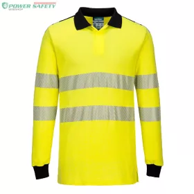   PW3 FR Modaflame Hi-Vis lángálló pólóing - Sárga/Fekete