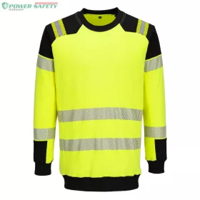   PW3 Modaflame Knit Hi-Vis FR lángálló pulóver - Sárga/Fekete