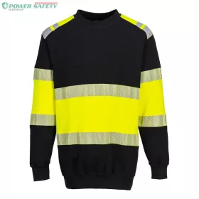 PW3 FR Modaflame Hi-Vis Class 1 pulóver - Sárga/Fekete