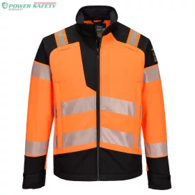   PW3 Modaflame Softshell Hi-Vis Multi-Norm FR lángálló kabát - Narancs/Fekete