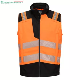   PW3 Modaflame Softshell Hi-Vis FR lángálló mellény - Narancs/Fekete