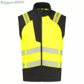   PW3 Modaflame Softshell Hi-Vis FR lángálló mellény - Sárga/Fekete