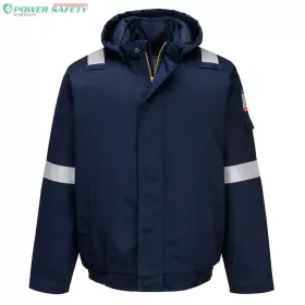 Bizflame Work+ FR lángálló bélelt télikabát - Navy