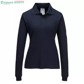   Modaflame Knit FR lángálló női hosszú ujjú pólóing - Navy