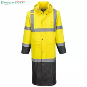 Hi-Vis Contrast Raincoat 122cm - Sárga/Fekete