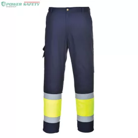 Hi-Vis könnyű, kéttónusú Combat nadrág - Sárga/Navy