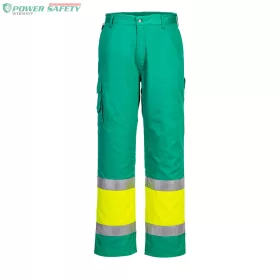   Hi-Vis könnyű, kéttónusú Combat nadrág - Sárga/Kékeszöld