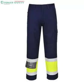 Hi-Vis Modaflame nadrág - Sárga/Navy (Hosszított)