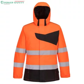 PW2 Hi-Vis télikabát - Narancs/Fekete
