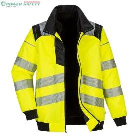 PW3 Hi-Vis 3-in-1 Pilota kabát - Sárga/Fekete
