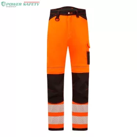 PW3 Hi-Vis könnyű stretch nadrág - Narancs/Fekete