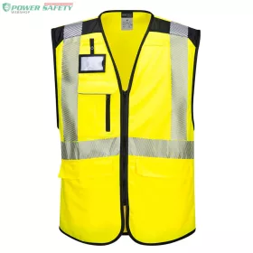 PW3 Hi-Vis Executive mellény - Sárga/Fekete
