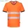 PW3 Hi-Vis V-nyakú póló - Narancs/Fekete