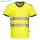 PW3 Hi-Vis V-nyakú póló - Sárga/Fekete