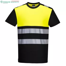PW3 Hi-Vis Class 1 póló - Fekete/Sárga