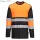 PW3 Hi-Vis Class 1 hosszú ujjú póló L/S - Narancs/Fekete