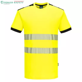 PW3 Hi-Vis póló S/S - Sárga/Fekete